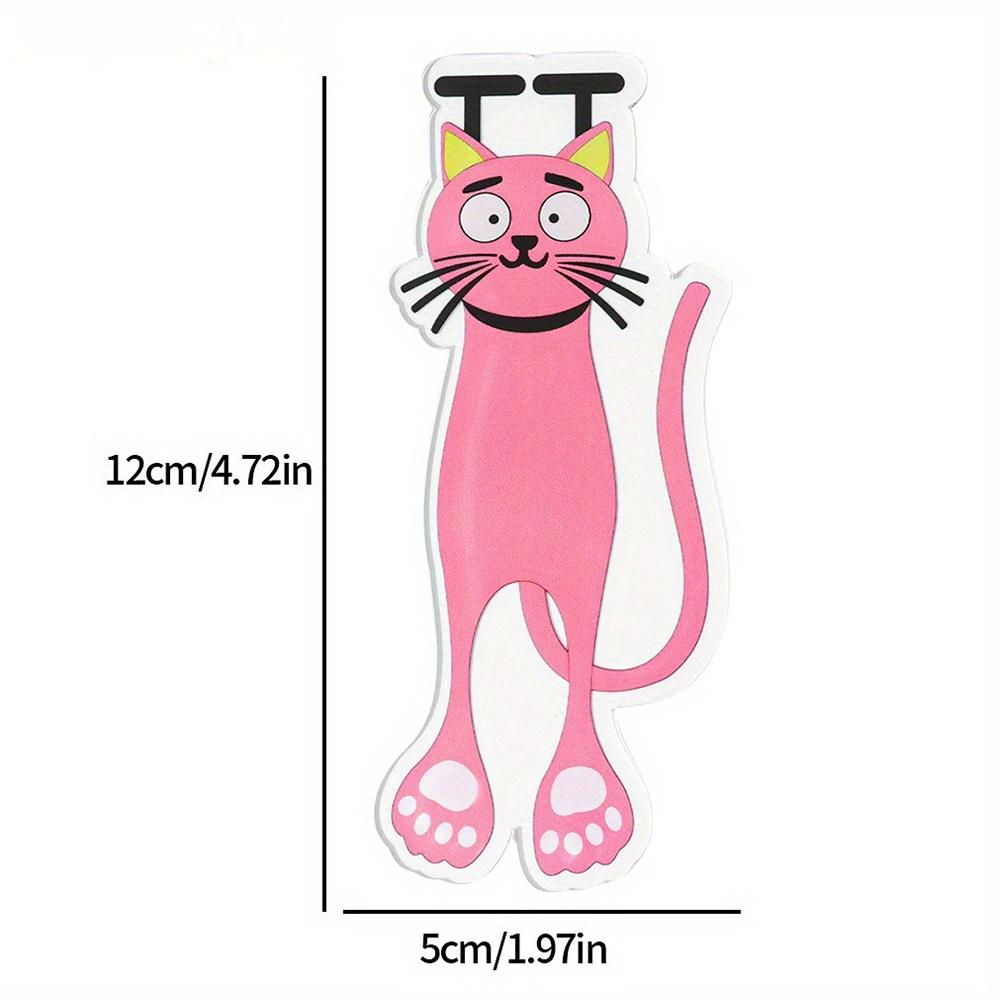 3PCS Gradient Color Cat Bookmark Set Cute Kitty Page Markers for Books,Cartoon Animal Bookmark,Suitable for Schools and Offices