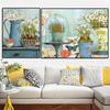 Vintage Botanical Plant Canvas Painting Retro Flower Art Abstract Wall Art Nordic Prints European Pastoral Home Room Decoration