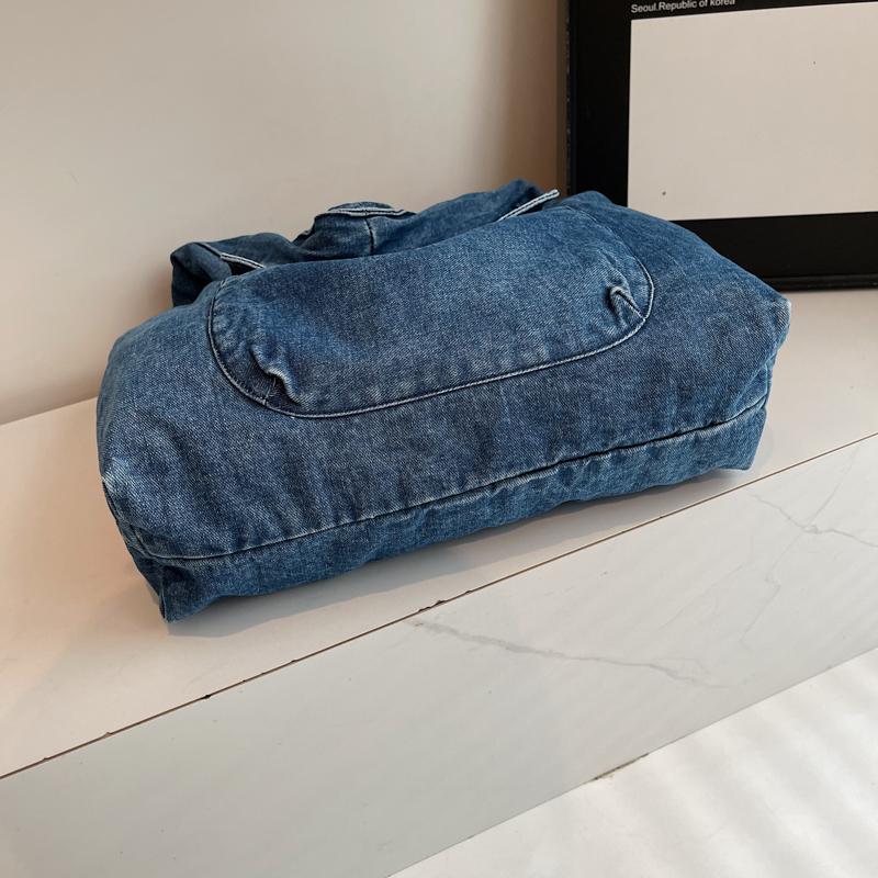 Women's Bag Shoulder Bag Underarm Bag Commuter Denim Bag