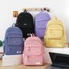 Junior High School Students' School Bag Korean Version Four-piece Set Senshi Fresh Campus Backpack Elementary School Students' Large Capacity Backpack