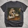 Shih Tzu trinkt Bier Shirt, Lustiges Shih Tzu Hund Meme T-Shirt, Bierliebhaber Geschenk, Shih Tzu Besitzer Vintage Grafik T-Shirt, Albernes Hund Neuheitsshirt