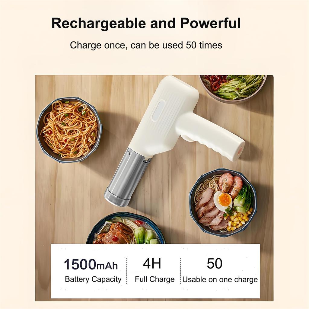 Handheld Electric Pasta Maker, 5-in-1 Cordless Pasta Maker Machine, Portable Noodle Maker With Noodle Molds, Automatic Noodle Press Machine