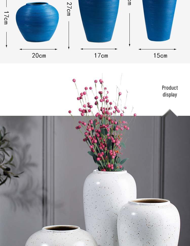 Nordic Ceramic Hydroponic Vase for Home Decor - Living Room Flower Arrangement and Dining Table Ornament