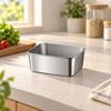 SingleCompartment Stainless Steel Food Container Microwave 500 Ml Storage