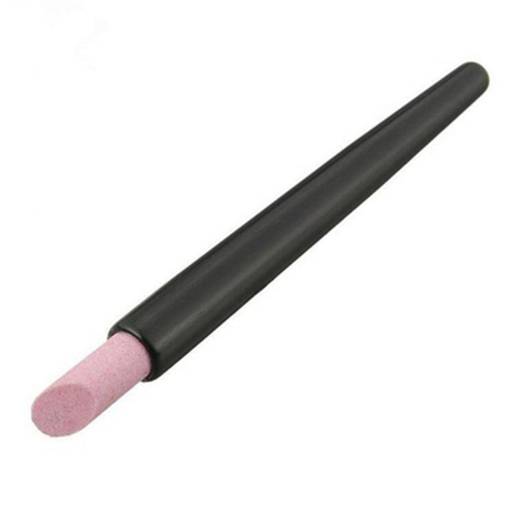Nail Art Quartz Scrub Stone Cuticle Remover Stick Pen Pusher Polish Manicure Tool