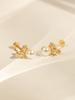 Minimal Piercing 14K Internal Flower Pearl Labret Piercing