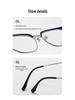 Liliwei Ultralight Semi-Titanium Retro Browline Anti-Blue Light Business Eyeglass Frame.