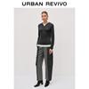 UR Women's Colorblock Faux Two-Piece Hooded Knit Sweater