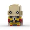 Building Blocks MOC One Punch Man Desktop Ornaments Square Head Teacher Saitama DIY Assembled Toy Gift