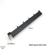 Black & White Clothing Store Stainless Steel Wall-Mounted Display Rack with Side Hooks and Shelving Brackets