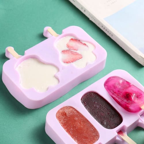 Enjoy Youth Silicone Ice Popsicle Mold, Ice Pop Mold, Ice Cube Tray, Silicone Bear Claw Ice Pop Tray, Popsicle Shape, Ice Pop Mold, DIY Mold, Ice Stic