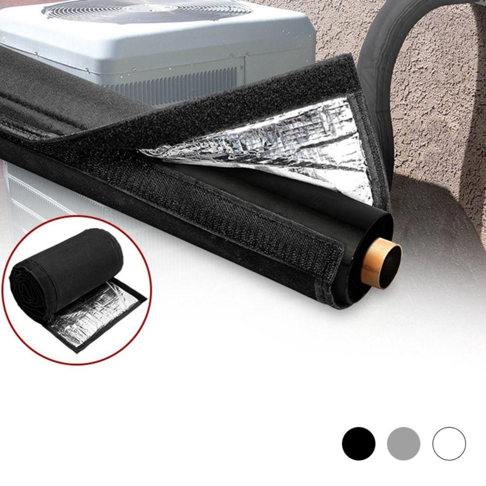 600D Oxford AC Pipe Insulation Covers 72x10.2 in HVAC Insulation Wrap  Outside Installation