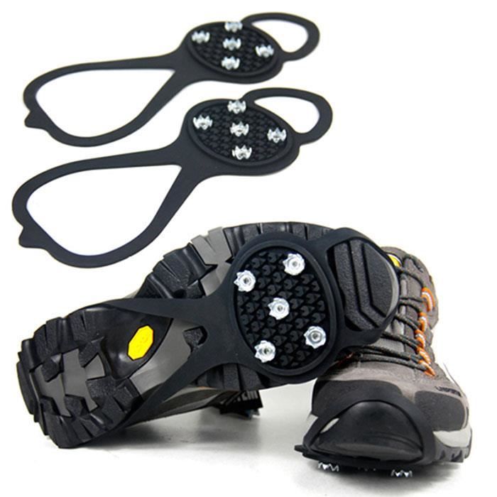 Semelles antidérapantes - TD® - Lot de 2 - Avec pointes - Pour neige et glace - Taille 36 à 46