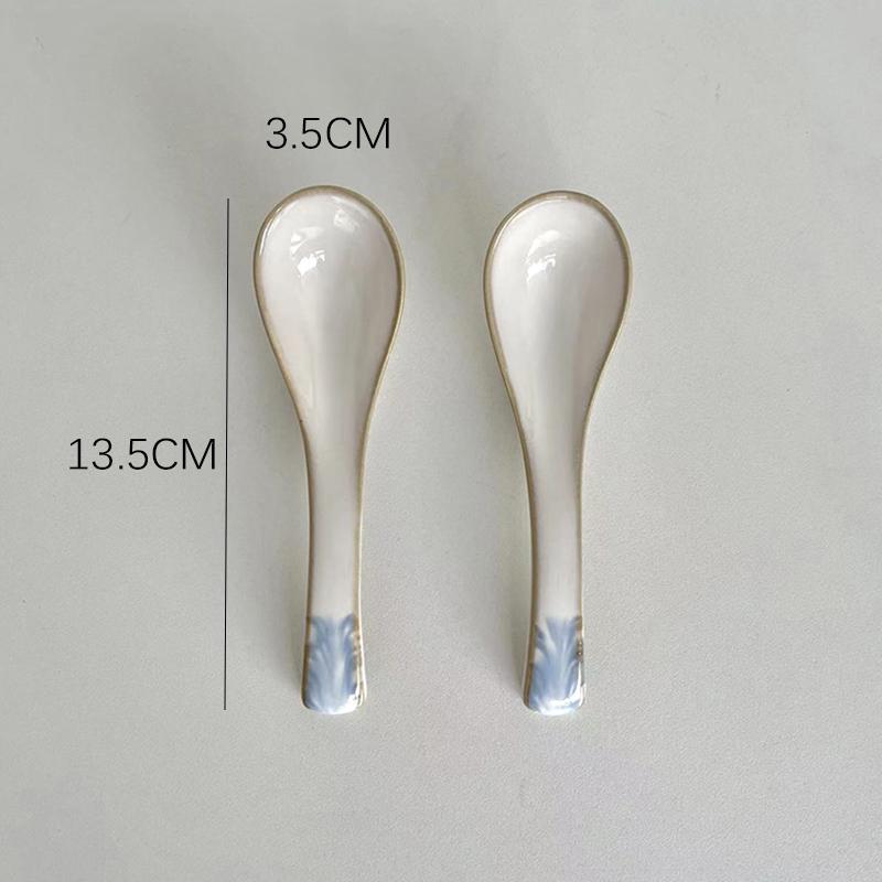 Fühl! Blaues Spitzen-Geschirrset: Steak, Frühstück, Westlich, Dessert, Obstteller