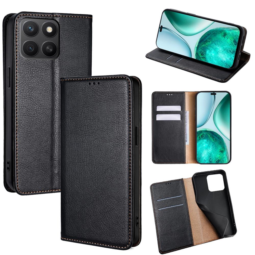 For Honor X8c 4G Case Wallet PU Leather Magnetic Auto-Absorbed Phone Cover