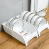 1 Pack Plastic Cabinet Rack Plate And Dish Storage Rack Bowl Cup Rack Multi-Function Storage Rack Kitchen Utensils Rack