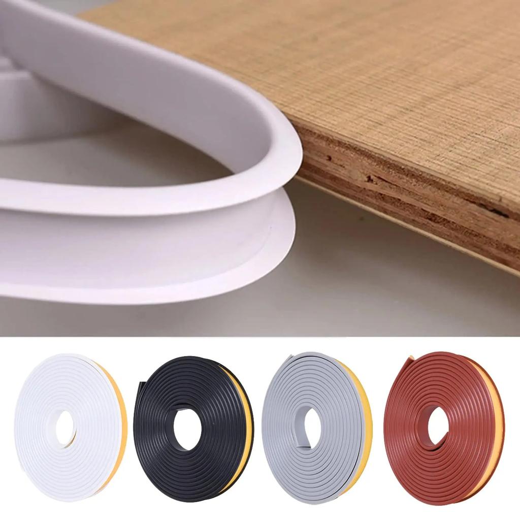 1PC 5m/196.85inch Edge Banding Strip Furniture Board Cabinet Table Chair Protector Cover U-Shaped Silicone Rubber Strip