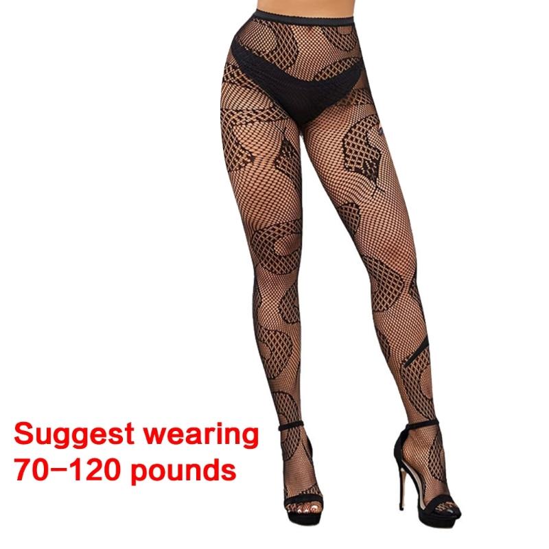 Women Halloween Parties Fishnet Pantyhose Stockings Gothic Vintage Snake Skull Spiderweb Patterned Mesh Tights Clubwear