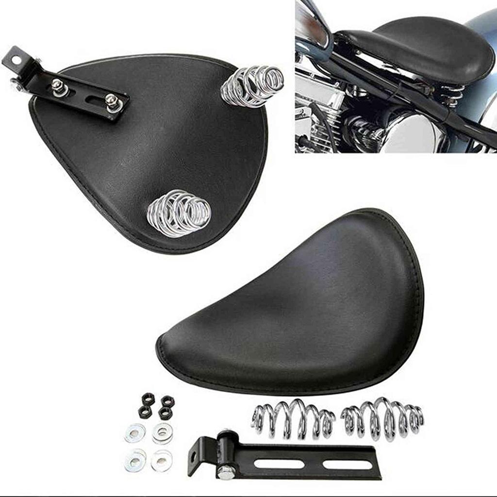 Szmsmy Black Springs Solo Seat Bracket Kit for Kawasaki Suzuki Honda Yamaha Harley Sportster Bobber Chopper