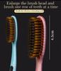 5/10pcs widened and extended brush head soft hair toothbrush for adult households