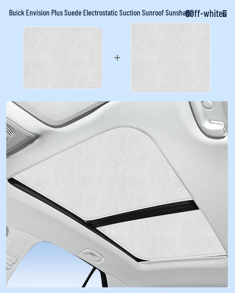 Fits Buick Models: Lacrosse, GL6, Enclave, GL8, Encore S, Verano - Silicone Suction Electrostatic Sunroof Sunshade