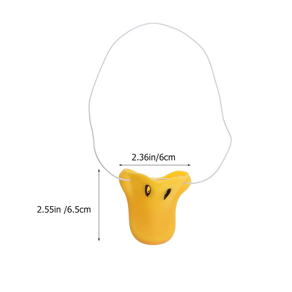 EXCEART Duck Nose Cosplay Set of Easy to Put On and Take for Halloween Costume x 6 x 4 cm Props, 2, Vinyl, Off, Washable, Parties, 6.5