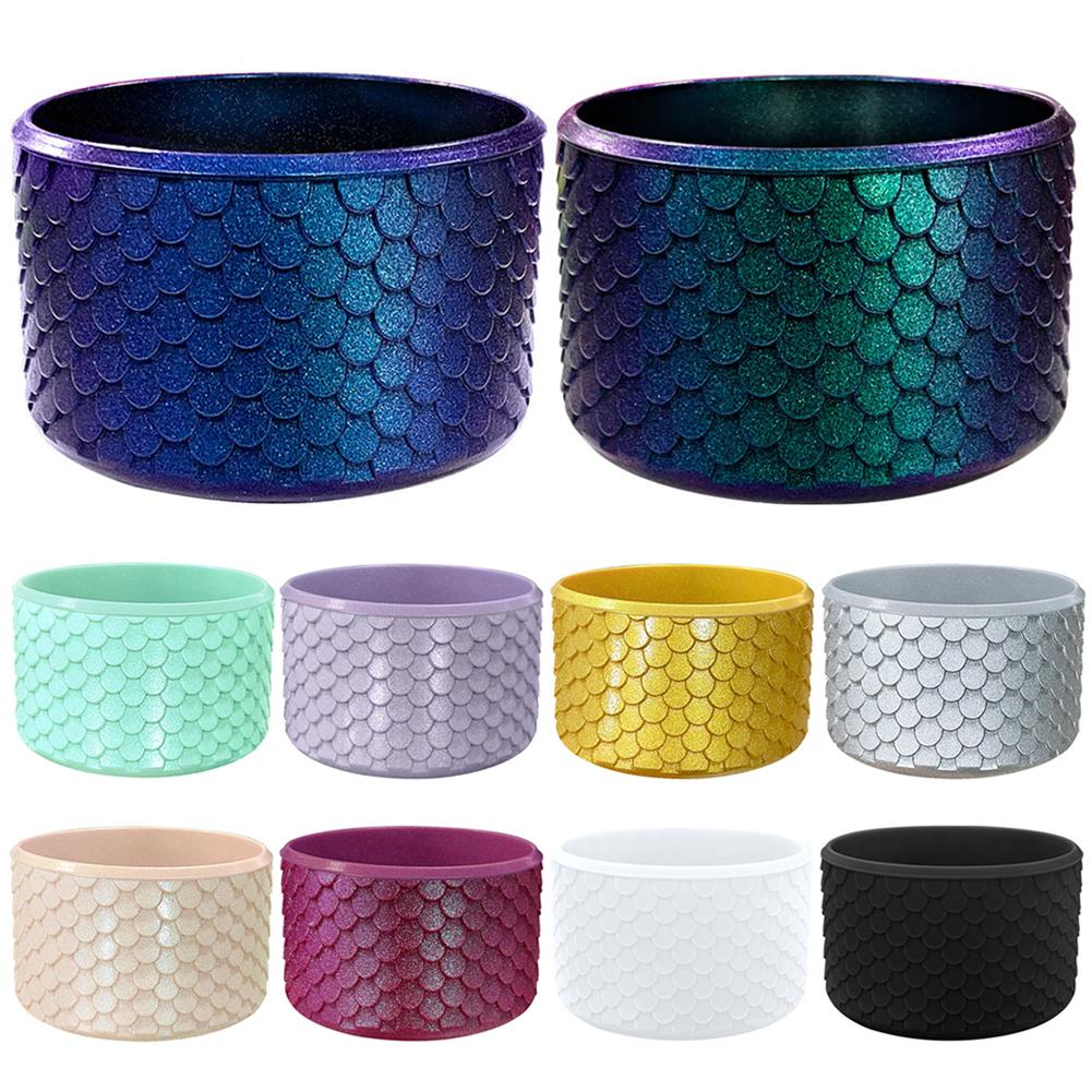 Mermaid Silicone Boot Anti-Slip Water Bottle Boot Sleeve Water Bottles Bottom Sleeve for Stanley 40oz Cup Accessories