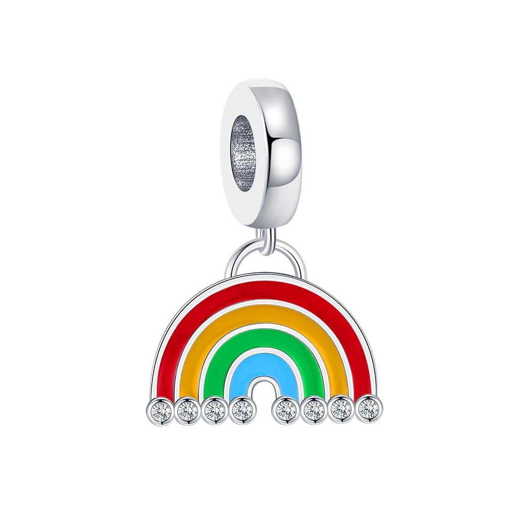 Original Colorful Pendant Chakra Rainbow Charm Fit Bracelet Diy For Women Elegant Bead Pride Month Love Mother'Day Gifts