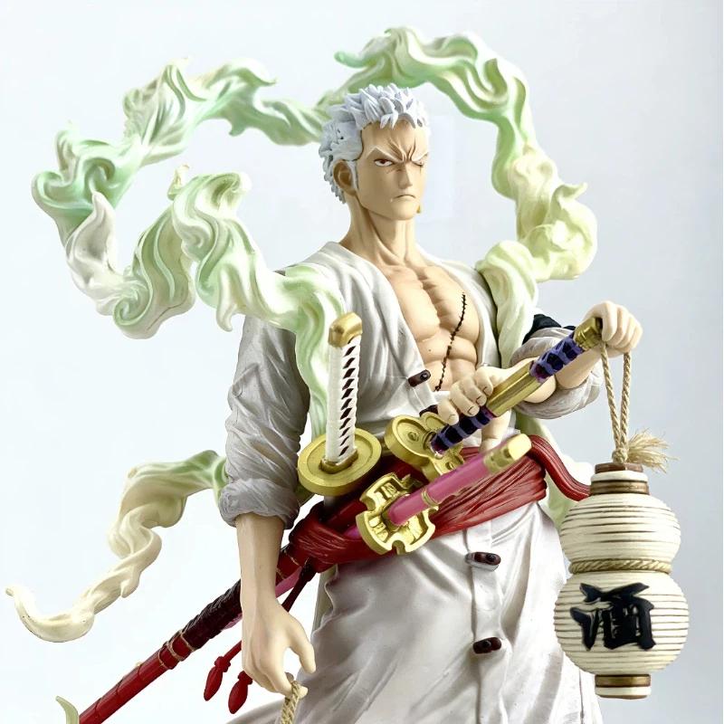 One Piece Roronoa Zoro Double Heads Action Figure Static Statue Model Anime Peripheral PVC Model Toy Collectible Durable Gift For Anime