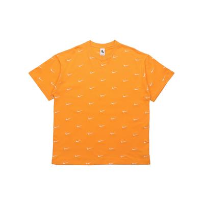 All Over Swoosh Logo T-Shirt Kumquat Men Streetwear CK4094-886