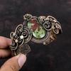 Dragon Bloodstone Bangle Copper Wire Wrapped Bangle Gemstone Cuff Bracelet Adjustable Bangle Copper Jewelry For Gift Handmade Flower Bangle