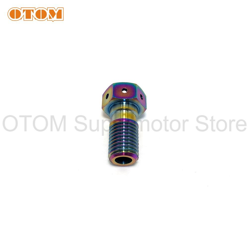 Motorcycle Accessories Brake Hose Bolt M10xP1.25 Oil Pipe Screw Hydraulic Brake Titanium Banjo For KTM HUSQVARNA GASGAS HONDA GR