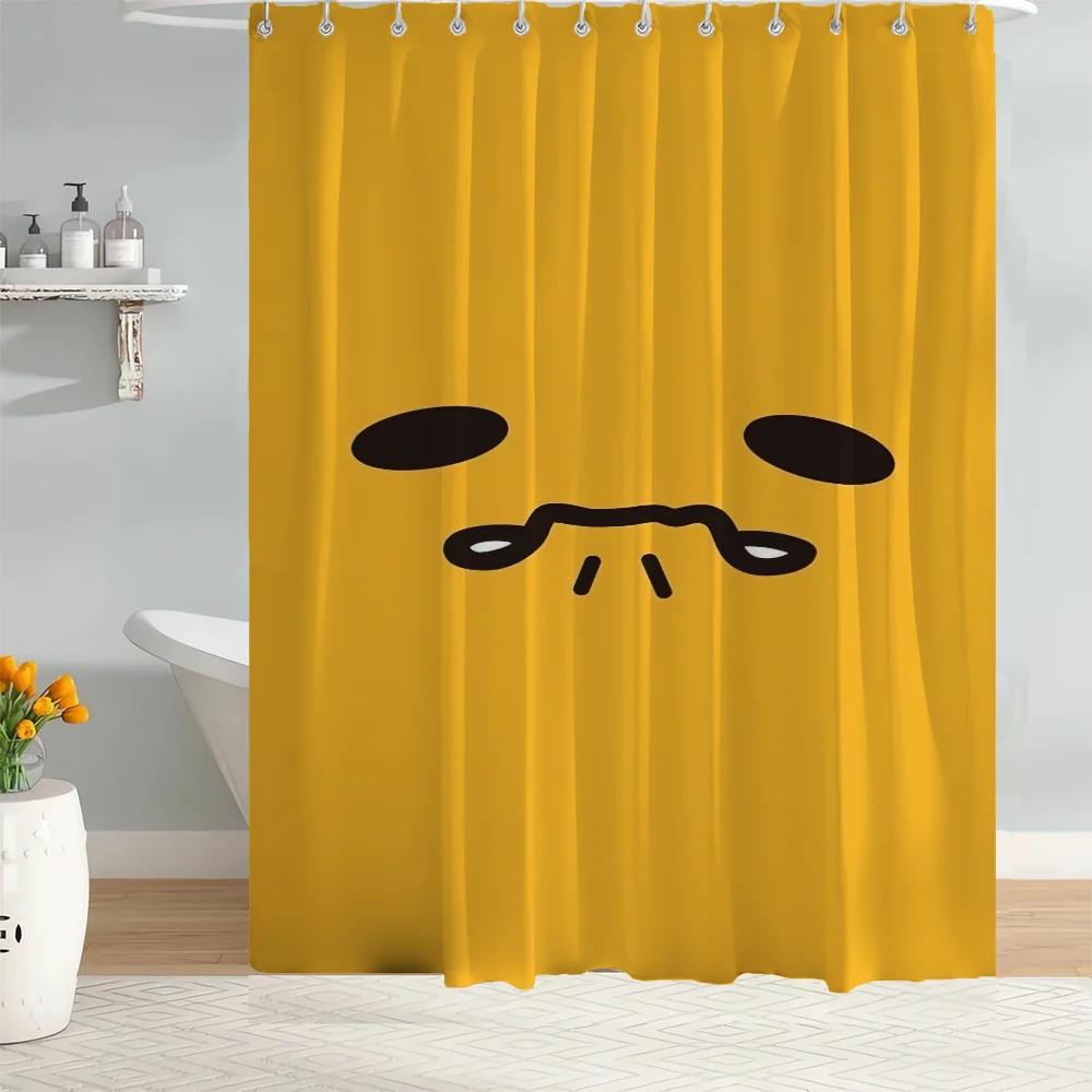 Curtains In the Bathroom Shower Curtain Home Tentacles Gudetama Waterproof Fabric Bathroom Curtains Bath Sets Accessories Set