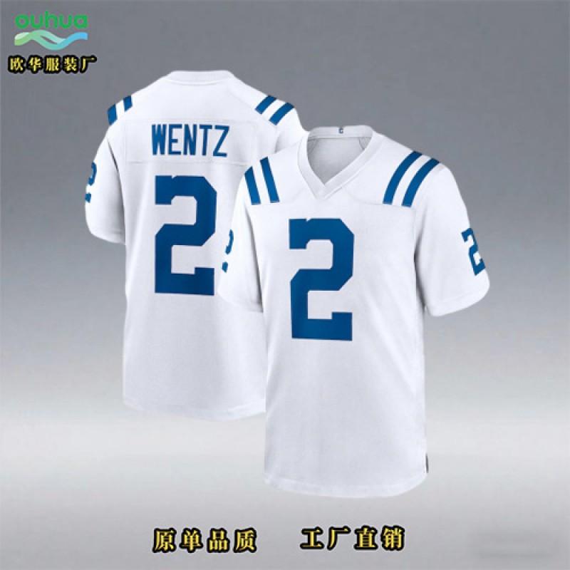 Indianapolis Colts NFL Football Jersey Custom Embroidered Number 2 5 28 Men Women Sportswear Winter
