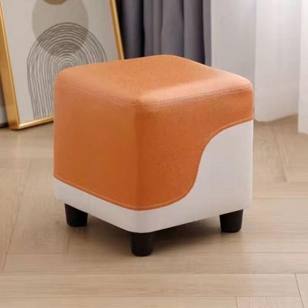 Useful Technical Cloth Small Stool Wooden Breathable Nordic Stool Multifunctional Colorful Shoe Changing Stool Household Use