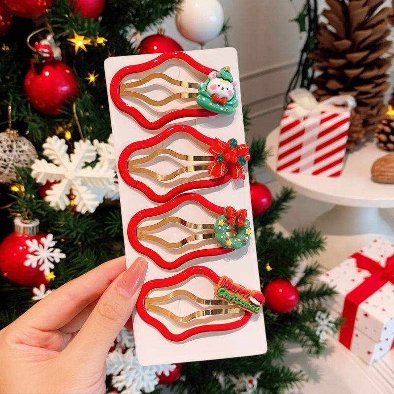 

Christmas Red Cloud Hair Clips for Girls - Festive Hair Accessories