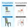 4Pcs Transparent Chair Cover PVC Waterproof Dinning Chair Seat Cover Furniture Protector S/M/L Clear Seat Cushion Protectors
