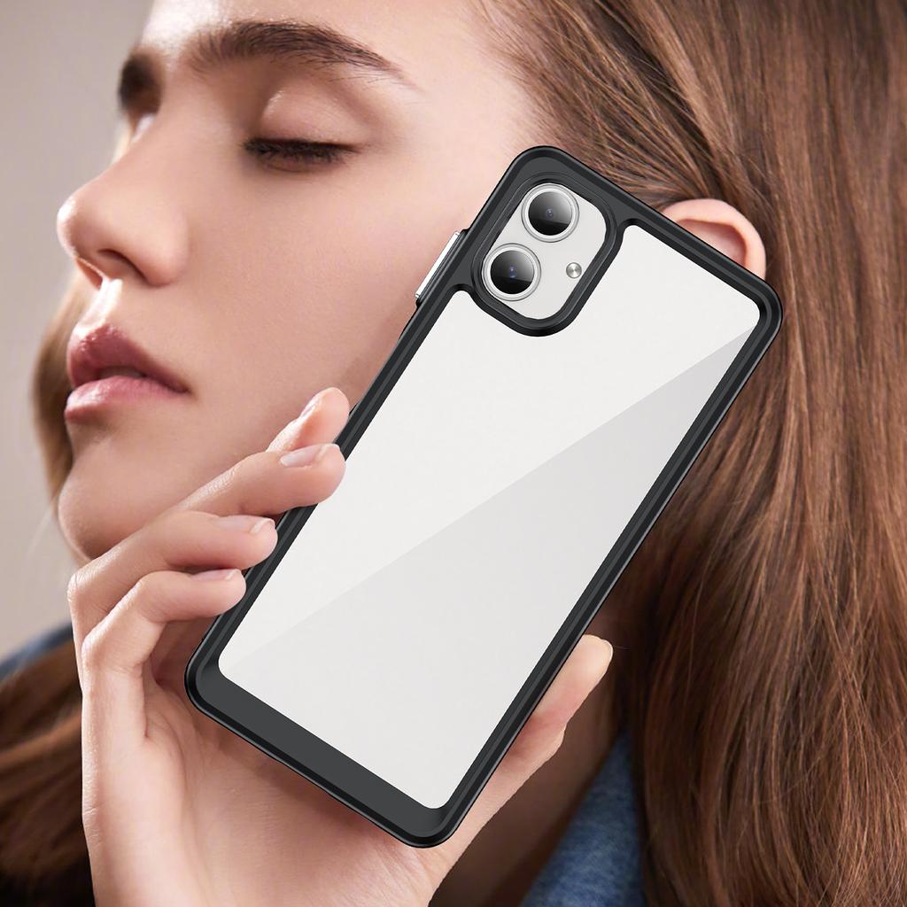 Für Samsung Galaxy A06 4G Stoßfeste Hülle TPU + Acryl Schutz Klare Handyhülle