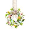 Colorful Easter Eggs Decor Wreaths For Front Door Pastel Easter Egg Mini Spring Easter Wreath Easter Window Decor Wreath