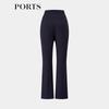 PORTS Women's Autumn/Winter Elegant Slim-Fit Flared Trousers