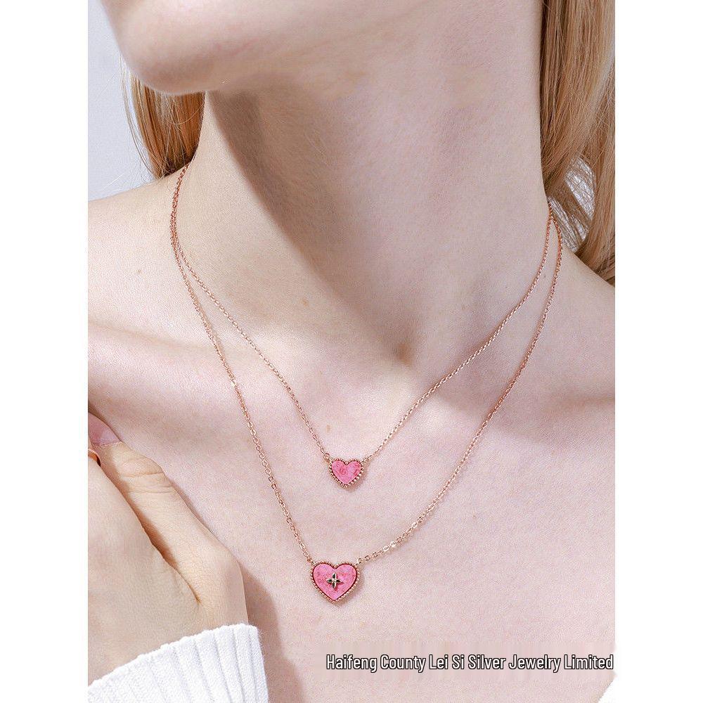 Sweetheart Necklace: Women's Luxury Clavicle Chain Pendant, 2022 Trendy Summer Accessory for Fashion Influencers