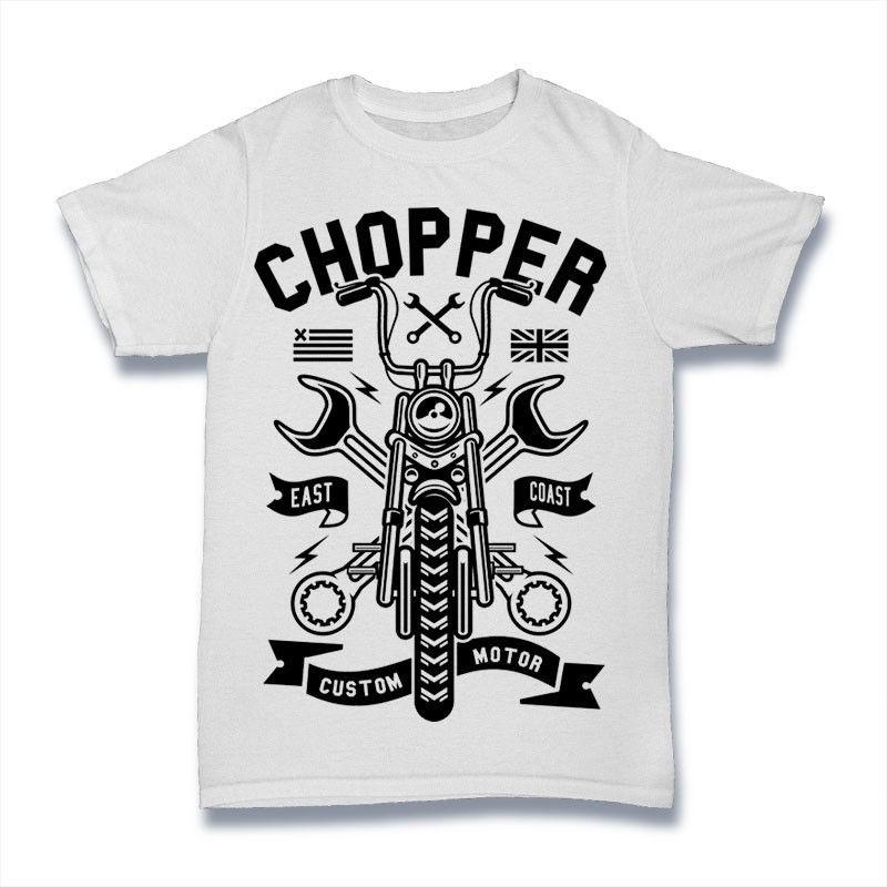 Chopper T-Shirt. 100% Cotton Premium Tee NEW