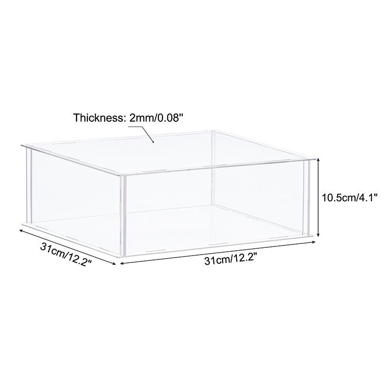 Acrylic Display Case for Collectibles Figures Toys Clear Plastic Box Cube Storage Box Assemble Dustproof Protection Showcase