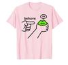 Funny Y2k Tops Dishonest Frog Funny Frog Meme Behave No Cartoon Print Tshirt Cotton Casual Loose T Shirts Sports Short Sleeve
