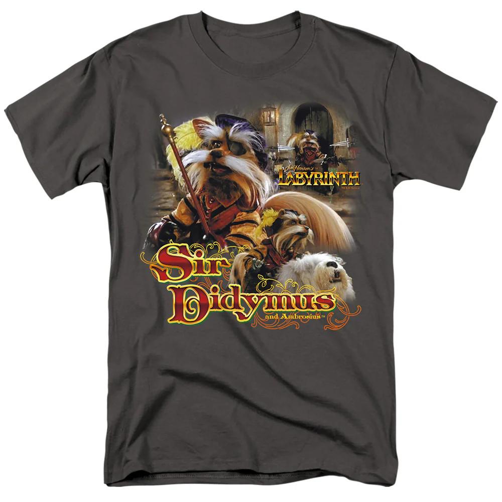 Labyrinth Sir Didymus Mens T Shirt Charcoal Officially Licensed Unisex T-Shirt L