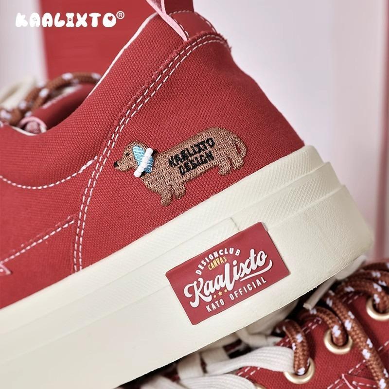 Sausage star shoes canvas thick-soled heightening low-top canvas shoes breathable and versatile casual