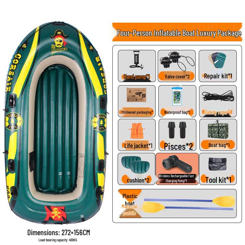 YEXIZE Inflatable Pirate Boat