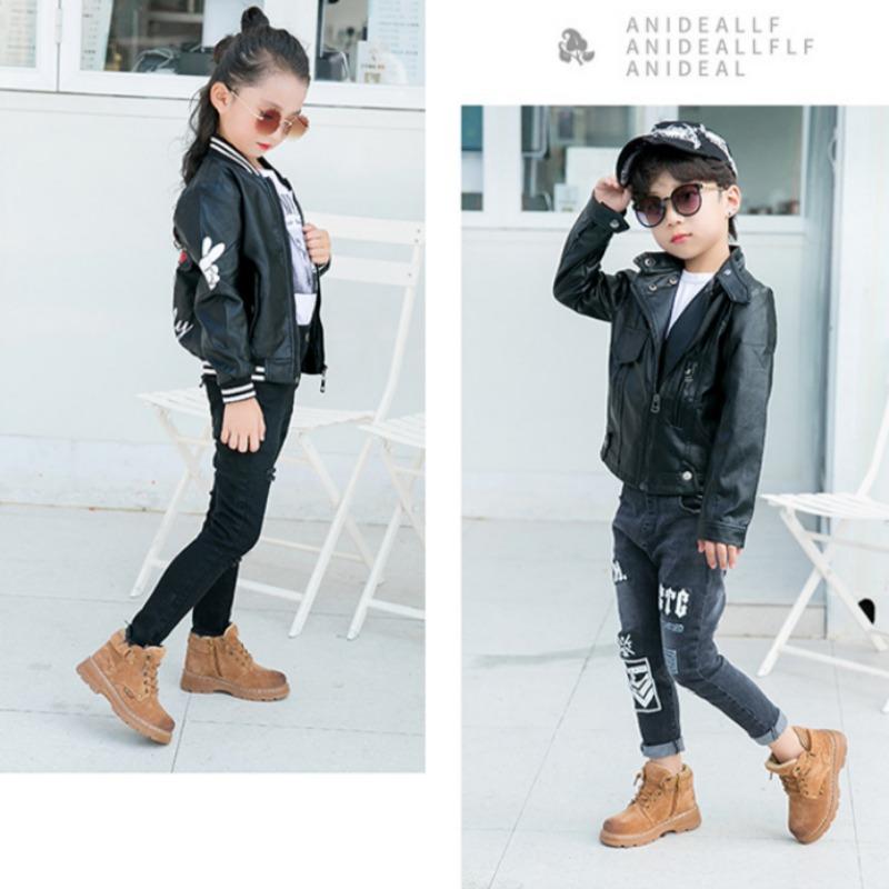 Children's Casual Single Boots Girls Korean Style Fashion Short Boots Boys Soft Sole Cotton Boots