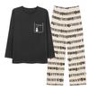 Autumn Style Cute Cartoon Couples' Pajamas - Pure Cotton Long Sleeve Set for Men and Women, Spring/Autumn 2026