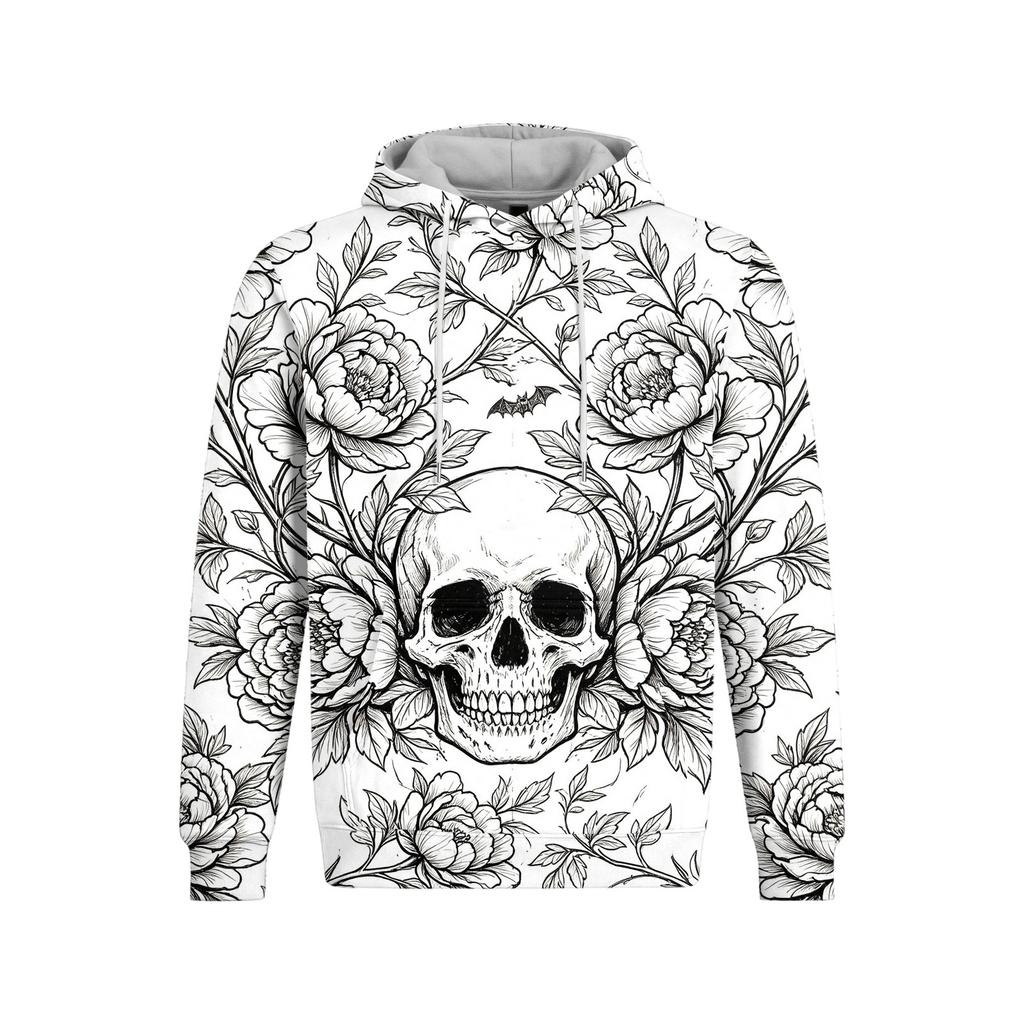 Men's Halloween Print Pullover Hoodie Long Sleeve Sweatshirt